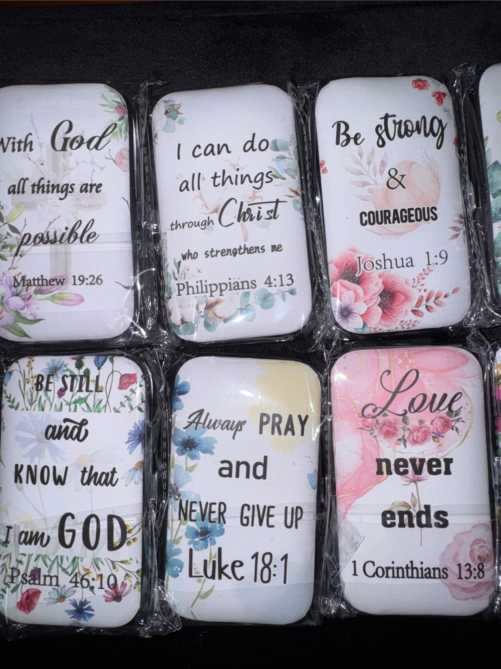Bible Verse 8-Piece Manicure Nail Kit, Qty1 NWOT